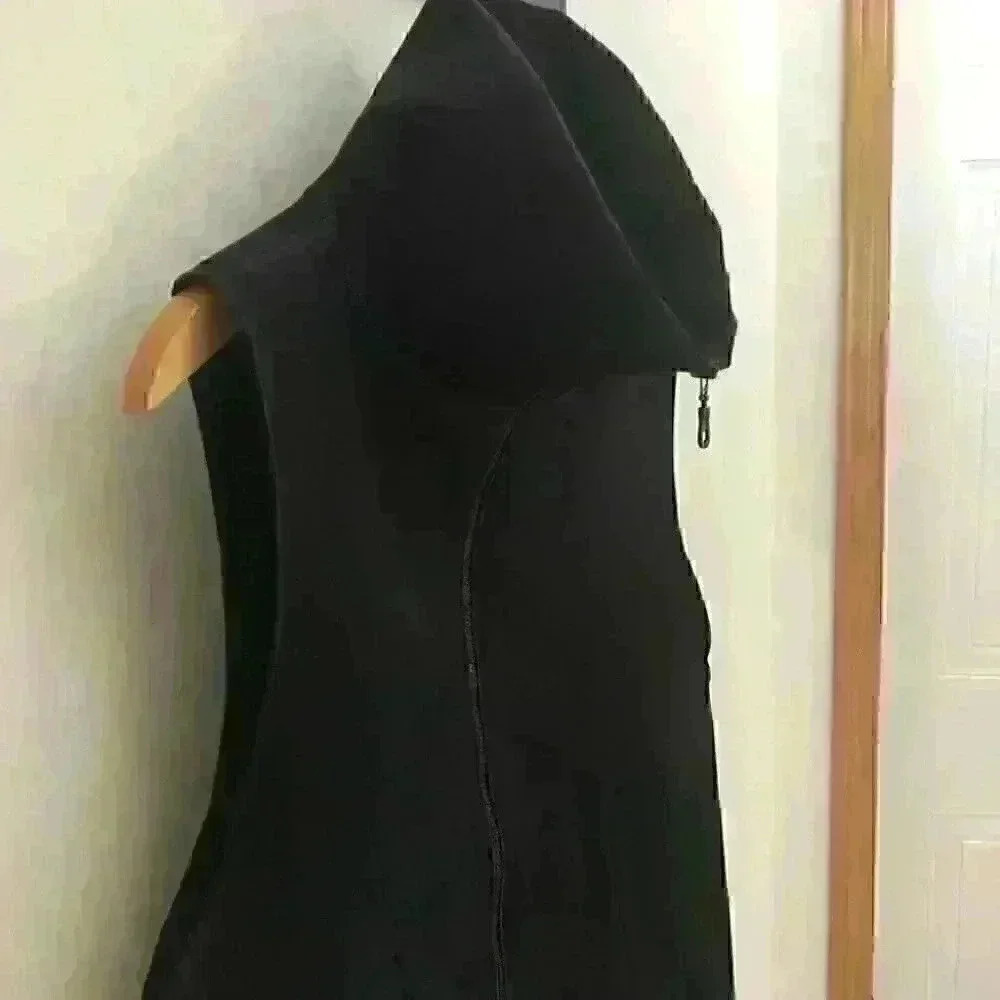 Annette Gortz Designer Relaxed Fit Soft Shell Vest Black Size 36 - Picture 3 of 14